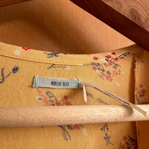 Urban Outfitters Kimchi Blue Yellow Floral Dress Women’s Size M - Picture 3 of 5